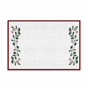 Hermoso mantel individual con diseño de bordado navideño para decoración del hogar en Navidad con tamaño y logotipo personalizados. - Product Image 2