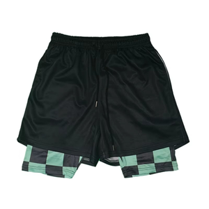 New Trendy Mens Gym Athletic Men Workout Jogger Shorts Sports Running Shorts with Compression Wholesale Mens Gym Shorts 2 in 1 - Product Image 1