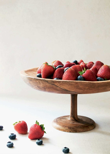 Support à gâteau en bois de manguier écologique le plus vendu, forme goutte unique, compatible lave-vaisselle, pour fêtes d'anniversaire et usage en cuisine - Product Image 5