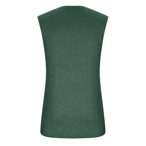 Camisetas sin mangas transpirables para hombre, talla grande, para entrenamiento en el gimnasio, color verde oliva, cuello redondo, poliéster y algodón, camisetas sin mangas casuales para hombre - Product Image 2