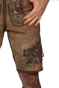 Tenue d'Oktoberfest pour homme, costume bavarois avec broderie classique et construction en cuir véritable durable - Product Image 4