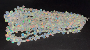 ลูกปัดโอปอลไฟเอทิโอเปียขนาด4*6มม. ทรงลูกแพร์ทรงเหลี่ยมเพชรพลอย8นิ้วสำหรับทำเครื่องประดับ - Product Image 3