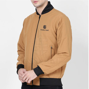 Chaqueta Bomber de Invierno para Hombre, Resistente al Viento, con Cuello Alto y Logotipo Frontal, Material de Nailon/Poliéster, Alta Calidad, Venta al Por Mayor - Product Image 2