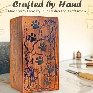 Premium Wooden Burial Urn for Cremated Remains Personalized Wooden Memorial Box Urn by AYAANS - Product Image 3