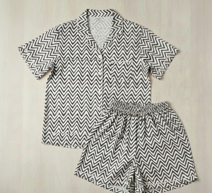 Conjunto de Pijama Informal para Mujer, Estampado Floral de Verano Indio, Hecho a Mano, de Algodón, Cuello en V, Manga Larga, Cierre de Botones, Transpirable y Suave - Product Image 4