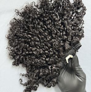 Extensions de cheveux humains vierges vietnamiens non-Remy à double trame CDYHAIRVN pour cheveux bouclés, pointes en K, parfaites pour une utilisation en salon, brillance naturelle - Product Image 4