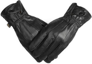 Gants de conduite en cuir pleine fleur pour homme, style classique, en cuir véritable, en stock - Product Image 2