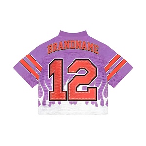 Custom Mesh Sports Jersey Short Sleeve Breathable <b>Athletic</b> Training Shirt with Number Graphic OEM Wholesale Custom Logo - Product Image 6