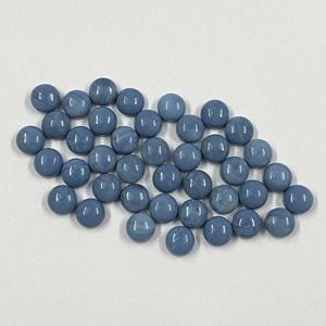 AAA Quality 5mm Natural Blue Opal Round Cabochon Loose Gemstone For Jewelry Making <b>Ring</b> Pendant Bracelet Import Without Duty - Product Image 2