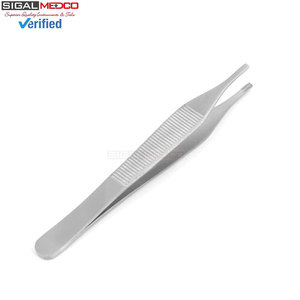 Pinzas para Tejidos Adson Brown 7x7 Dientes 12CM 4.75 Pulgadas, Instrumento Quirúrgico Manual de Acero Inoxidable Premium SIGAL MEDCO SM-SR-0285 CE - Product Image 6
