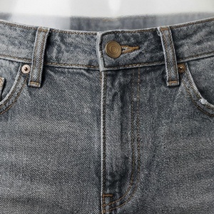 Shorts en jean pour femmes, couleur personnalisée, taille haute élastique large, style vintage, décontracté, été, jeans pour filles, tenues streetwear Y2K - Product Image 4