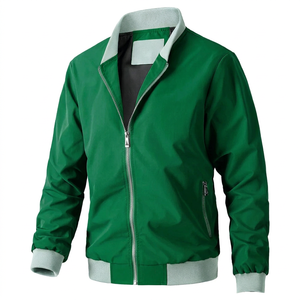 New Design Men's Winter Bomber <b>Jacket</b> Custom Embroidered Logo Canvas Slim Fit Breathable Quick Dry - Product Image 1