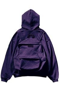 Sac à dos personnalisé Pull à capuche zippé Logo personnalisé Poids lourd 3560 GSM Streetwear Design Hoodies Fabricant - Product Image 6
