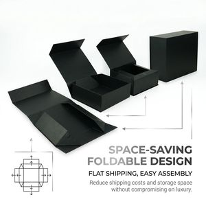 Custom <b>Magnetic</b> Closure Waterproof Flip <b>Box</b> Folding Rigid Gift <b>Box</b> Eco-Friendly Recycled Materials Cardboard Packaging Sponge UV - Product Image 3