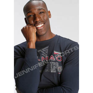 Camiseta de Hombre de Manga Larga, Talla Grande, 100% Algodón, 240 g/m², Transpirable, Ligera, de Secado Rápido, con Logotipo Personalizado, Venta al Por Mayor - Product Image 5