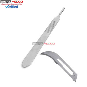 Caja de 100 Piezas de Cuchillas de Bisturí Manuales de Acero Inoxidable Alemán, Estériles # 12 Herramientas Quirúrgicas Desechables Profesionales para Corte Médico - Product Image 6