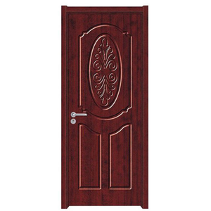 Porte intérieure économique et moderne en MDF, personnalisée par le fabricant, avec film PVC anti-fissures, pour chambre, villa, hôtel, décoration - Product Image 1