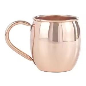 Glossy Finished Pure copper <b>mug</b> straw <b>Large</b> capacity copper cup Modern design drinkware Customizable logo <b>mug</b> - Product Image 1