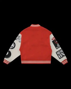 Chaqueta Varsity con Bordado Personalizado para Hombre y Mujer, Estilo Urbano, Vintage, Chaqueta de Béisbol con Letras, Chaqueta Bomber con Parches, Venta al Por Mayor OEM - Product Image 3