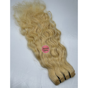 Extensiones de Cabello Humano Remy Indio Virgen 100%, Ondulado Rubio 613, Grado 10A, Paquetes de 100 Gramos - Product Image 3