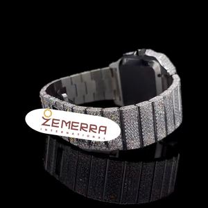 Fully Iced Out VVS Moissanite Diamond <b>Watch</b> Luxury Hip Hop Automatic Movement Stainless Steel <b>Watch</b> Handset Micro Pave Diamonds - Product Image 3