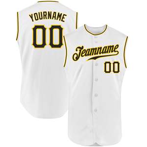 Uniforme de Béisbol sin Mangas de Primera Calidad, Tela Interlock, Logotipo Personalizado, Nombre del Patrocinador, Número, Ropa de Equipo Personalizada, Fábrica Mayorista - Product Image 1