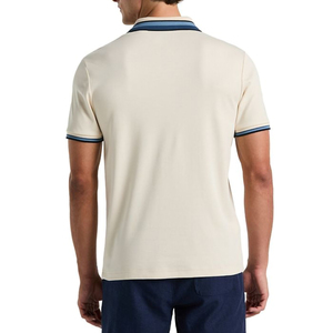 T-shirt décontracté d'été en coton tricoté 100% pour homme, coupe ample, manches courtes, style hip-hop, imprimé personnalisé, anti-plis, type polo - Product Image 4