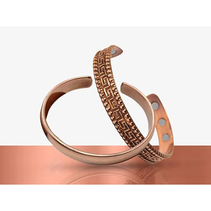 Bracelet en cuivre torsadé fait main, ajustable, manchette ouverte, poli, en cuivre pur, bijou Kada unisexe en métal pour hommes et femmes - Product Image 4