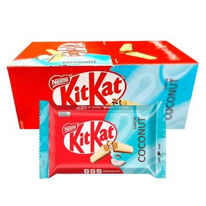 KitKat Coconut Chocolate Wafer <b>Bars</b> 24x41.5g Crispy Layers with Tropical Coconut Flavor Bulk Wholesale <b>Snack</b> Pack Export Quality - Product Image 1