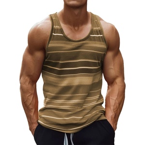 Camisetas sin mangas de cuello alto para hombre, 100% algodón, 220g, estampado digital de leopardo, estilo formal, lavado. - Product Image 4