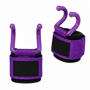 Service OEM – Meilleures ventes : Sangles de poignet réglables en coton robustes avec crochets pour haltérophilie et entraînement, avec option OEM - Product Image 2
