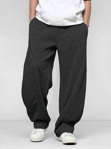 Fabricants de vêtements personnalisés : Pantalons de jogging à double taille, pantalons de survêtement amples et épais, pantalons de sport pour hommes avec impression sérigraphiée - Product Image 4