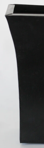 Jarrón cuadrado cónico negro mate para decoración minimalista moderna, jarrón cuadrado alto negro para mesa, jarrón rectangular para flores, centro de mesa - Product Image 5