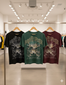 T-shirts pour hommes effet délavé soleil, édition artisanale, tissus légers, logo sérigraphié, coupés et cousus, effet vieilli - Product Image 6