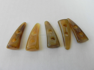 Palanca de cuerno de búfalo y buey natural para prendas hechas a mano Diseño único Ligero FlatbackToggle Función lavable de FWE - Product Image 3