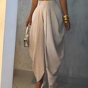 Pantalones formales a cuadros para mujer, diseño ajustado, ideales para la oficina, pantalones deportivos personalizados de hip hop para mujer, invierno - Product Image 2