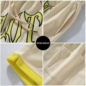 กางเกงขาสั้นผู้ชายคุณภาพสูงสำหรับฤดูร้อน สไตล์สตรีทแวร์ ผ้าฝ้ายระบายอากาศได้ 100% แบบเรียบง่ายทันสมัย รับผลิตตามแบบ - Product Image 6