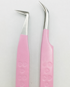 Ensemble de pinces à cils professionnelles personnalisées en acier inoxydable, durables, réutilisables, à pointe lisse, 13 cm, précision pour les cils - Product Image 5