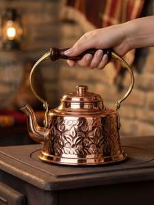 Everyday Brewer copper <b>tea</b> <b>kettle</b> supports regular <b>tea</b> making with dependable performance - Product Image 5