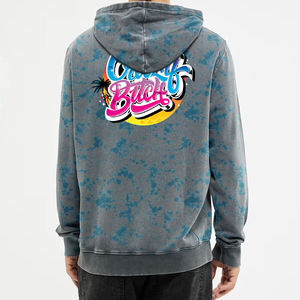 Sudadera con Capucha con Estampado Gráfico Cloud Print, Sudadera de Algodón y Felpa, Sudadera con Capucha Personalizada con Logotipo, Proveedor OEM ODM - Product Image 2