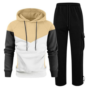 Survêtement à capuche unisexe en coton épais 300 GSM, coupe oversize, sans cordon, uni, pour l'hiver, OEM - Product Image 2