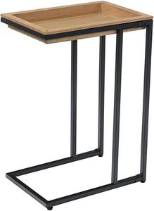 Table d'appoint en fer avec plateau en bois ArtFocused, conçue pour les maisons décoratives, avec base en fer artistique et surface en bois lisse - Product Image 2