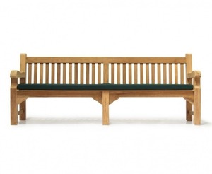 Outdoor Furniture Chair With <b>Padded</b> <b>Foam</b> Seat And Sturdy Legs Made Of Teak Wood - Product Image 2