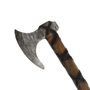 High Quality Industrial Stainless Steel Damascus Flat Backed Handmade Pizza Cutter <b>Axe</b> Head 20-Inch Rose <b>Wood</b> Handle - Product Image 1