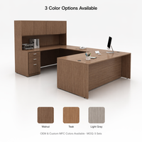 Table de direction de bureau MFC de taille standard, style élégant et simplicité, bureau de direction