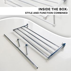 Porte-serviettes en métal au design attrayant pour la salle de bain, de qualité supérieure, disponible à un prix plus bas - Product Image 3