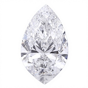 เพชรรูปลูกแพร์สีขาวสำหรับทำเครื่องประดับเพชรแบบหลวม - Product Image 2