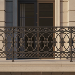 Paneles de Barandilla para Balcón y Escaleras de Aluminio y Hierro Fundido, Resistentes al Agua, a la Oxidación y a los Rayos UV, Diseño Moderno, Alta Resistencia, 5 Años de Garantía - Product Image 1