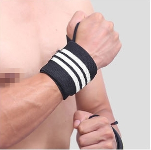 Sangle de poignet de musculation ajustable à boucle auto-agrippante, respirante, antidérapante, avec logo personnalisé, pour le sport et le fitness - Product Image 1