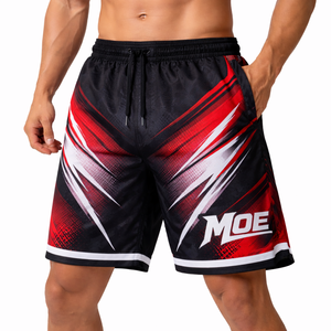 Shorts de Baño de Secado Rápido Personalizados MOE, Shorts de Playa con Cintura Elástica y Cordón Ajustable, Producción de Marca Privada - Product Image 4